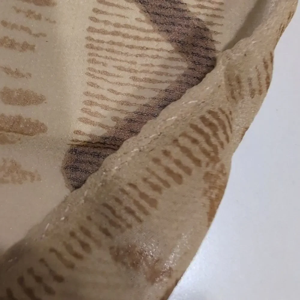 Vintage Elaine Gold for Collection XIIX Tan & Brown Square Silk Scarf Old Money